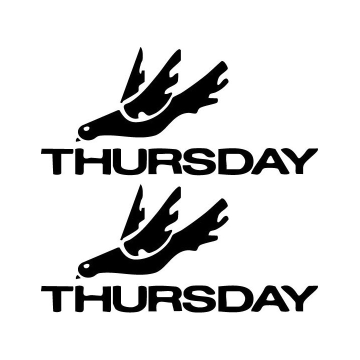 Thursday Stickers – Full Collapse Post-Hardcore Decals (2-Pack)