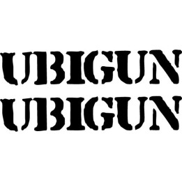 Ubigun Stickers – Rock Band Logo Decals (2-Pack)