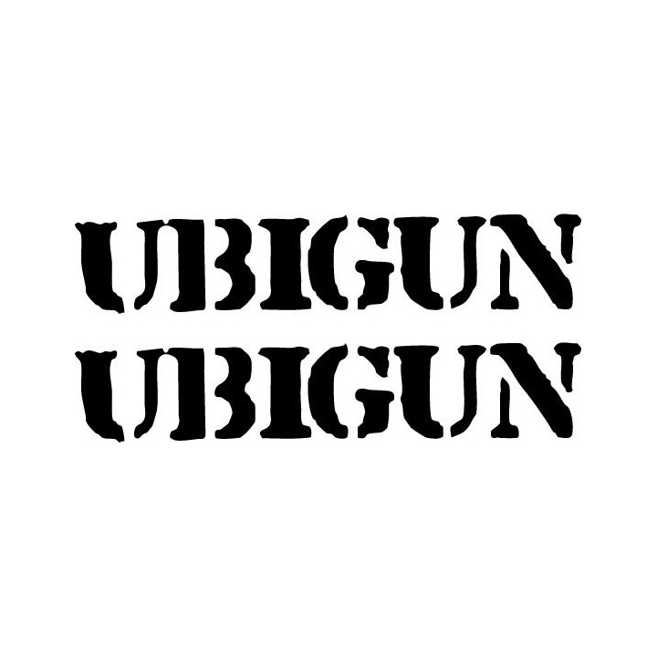Ubigun Stickers – Rock Band Logo Decals (2-Pack)