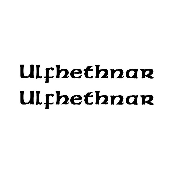 Ulfhethnar Stickers – Black Metal Band Decals (2-Pack)