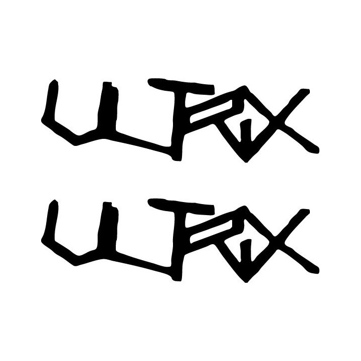 Ultrix Stickers – Metal Band Logo Decals (2-Pack)