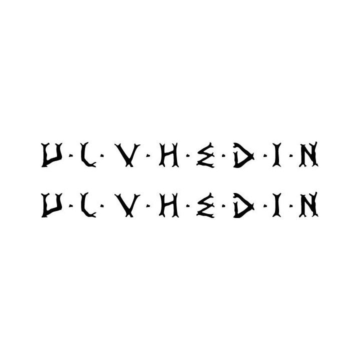 Ulvhedin Stickers – Black Metal Band Decals (2-Pack)