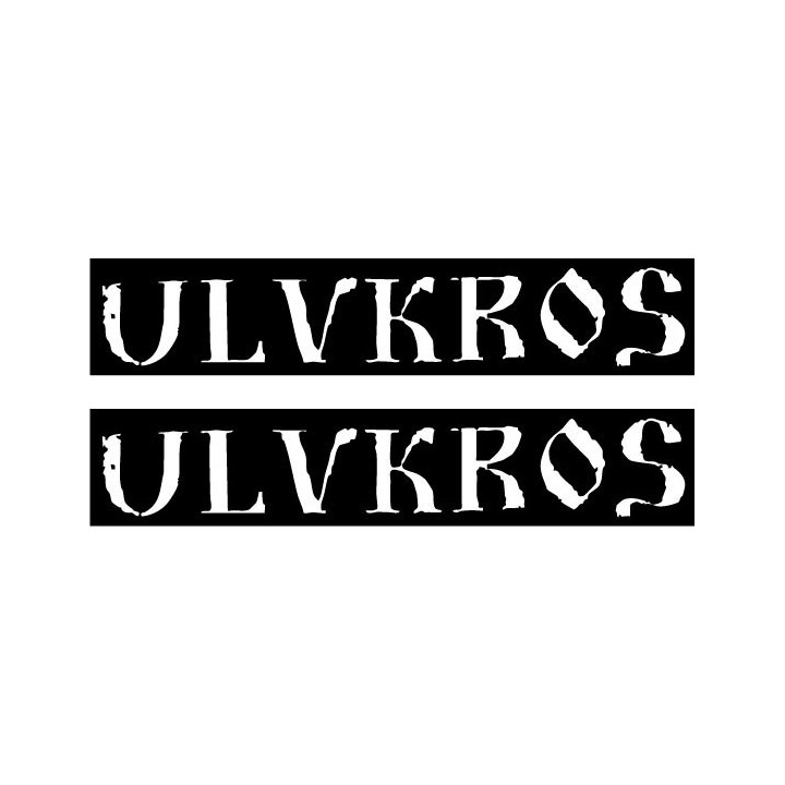 Ulvkros Stickers – Black Metal Band Decals (2-Pack)