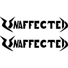 Unaffected Stickers – Hardcore Punk Band Decals (2-Pack)