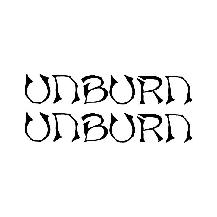 Unburn Stickers – Japanese Metal Band Decals (2-Pack)