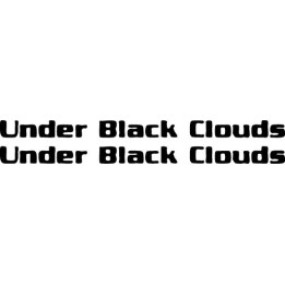 Under Black Clouds Stickers – Sludge Doom Metal (2-Pack)