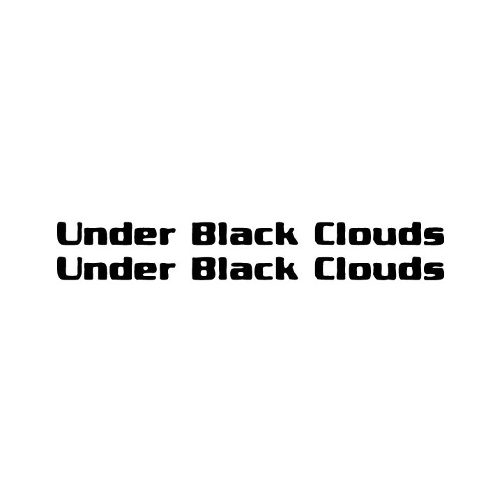 Under Black Clouds Stickers – Sludge Doom Metal (2-Pack)