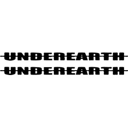 Underearth Band Stickers – Metal Decals (2-Pack)