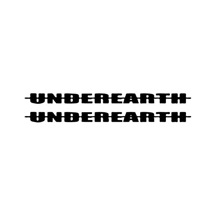 Underearth Band Stickers – Metal Decals (2-Pack)
