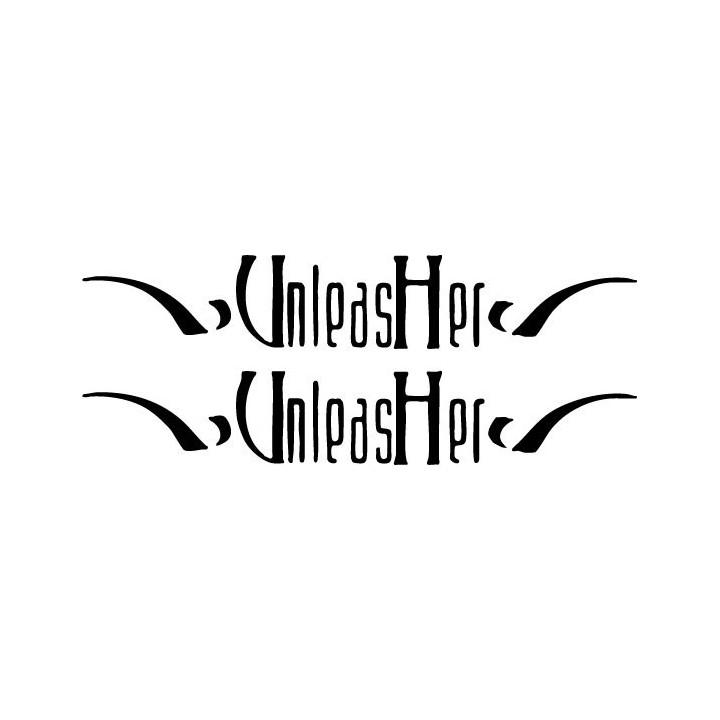 Unleashed Stickers – Death Metal Band Logo Decals (2-Pack)
