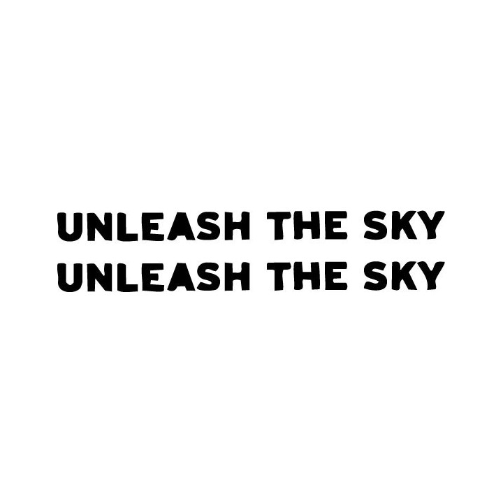 Unleash the Sky Stickers – Metalcore Band Decals (2-Pack)