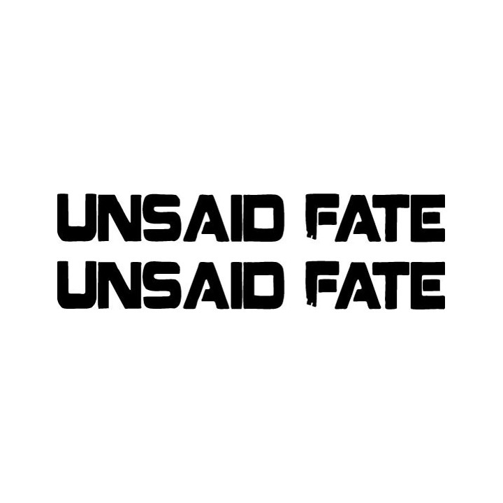 Unsaid Fate Stickers – Hard Rock Band Decals (2-Pack)