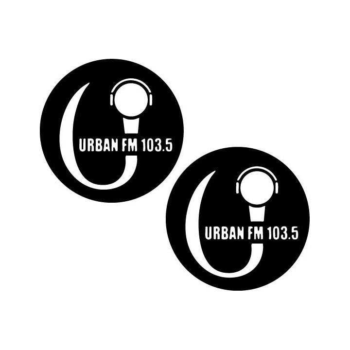 Urban FM 103.5 Radio Stickers – Music Decals (2-Pack)