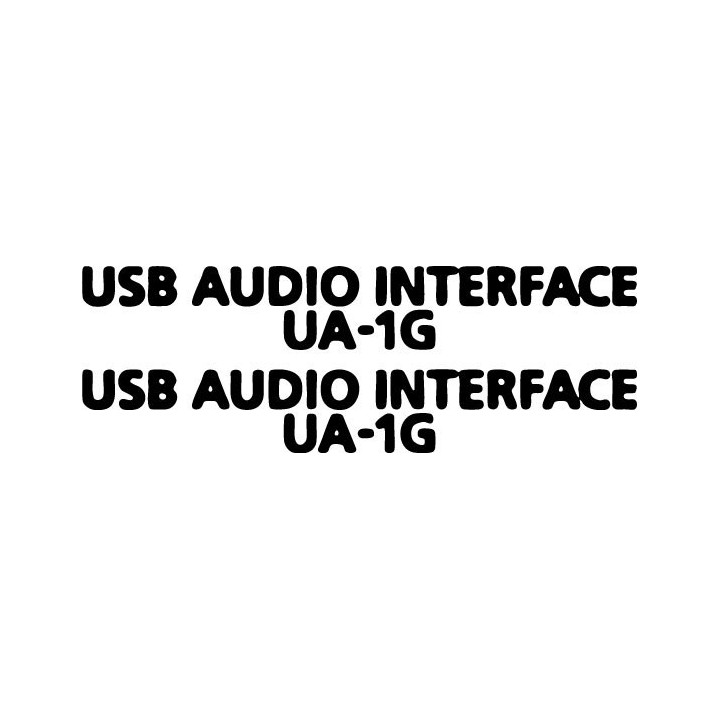Roland Edirol UA-1G Stickers – Audio Interface Decals (2-Pack)