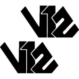 V12 Stickers – Rock Band Engine Logo Decals (2-Pack)