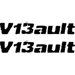 V13ault Stickers – Electronic Music Artist Decals (2-Pack)