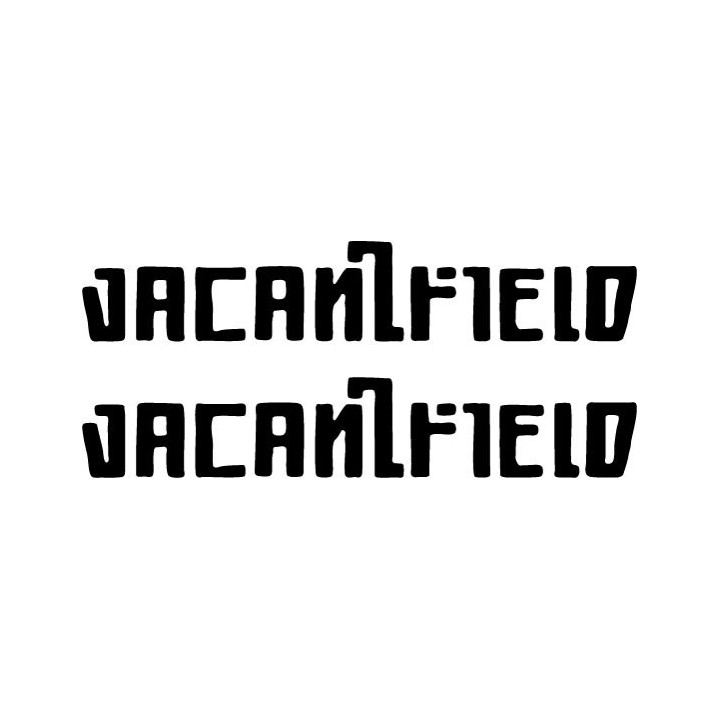 Vacantfield Stickers – Dark Metal Band Decals (2-Pack)