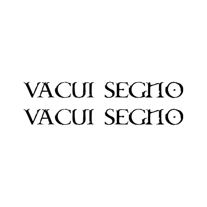 Vacui Segno Stickers – Darkwave Band Decals (2-Pack)