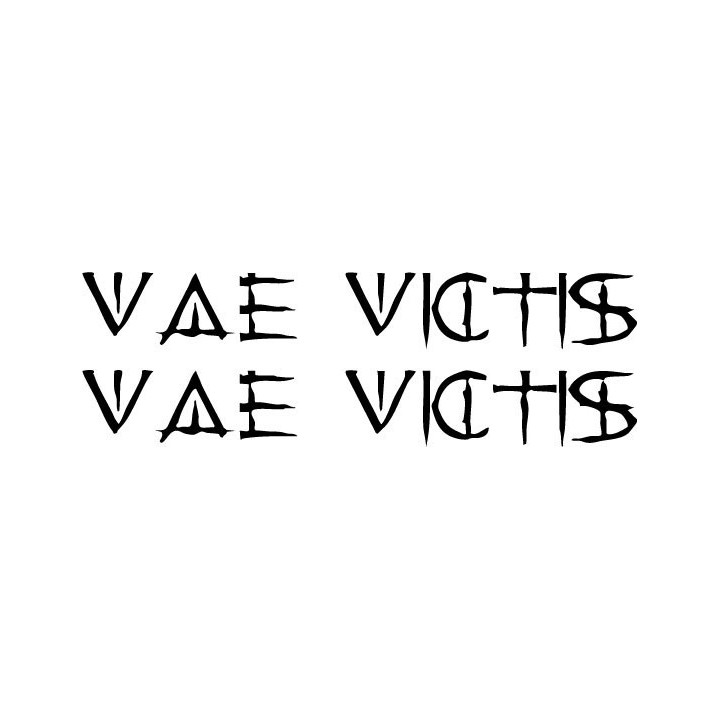Vae Victis Stickers – French Punk Band Decals (2-Pack)