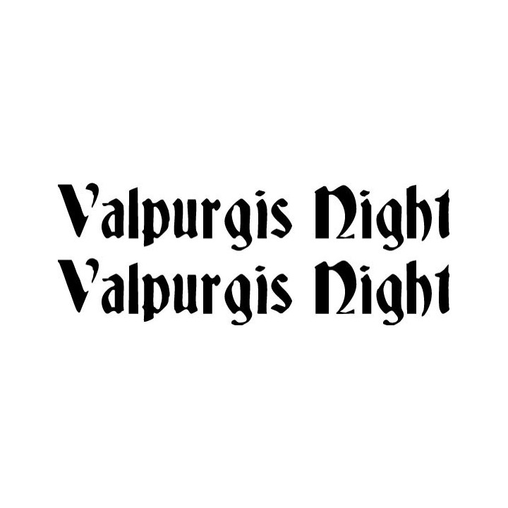 Valpurgis Night Stickers – Heavy Metal Decals (2-Pack)