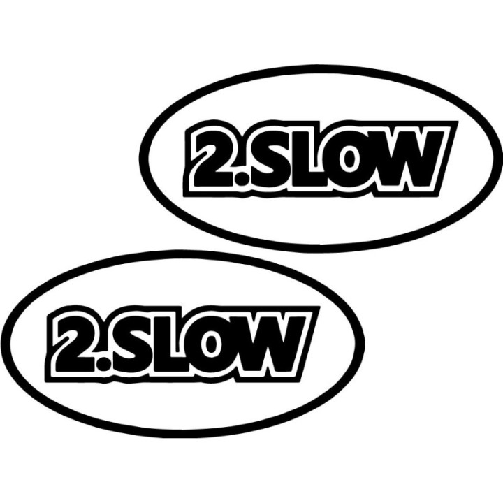 Buy 2 Slow Jdm Japanese Sticker Online