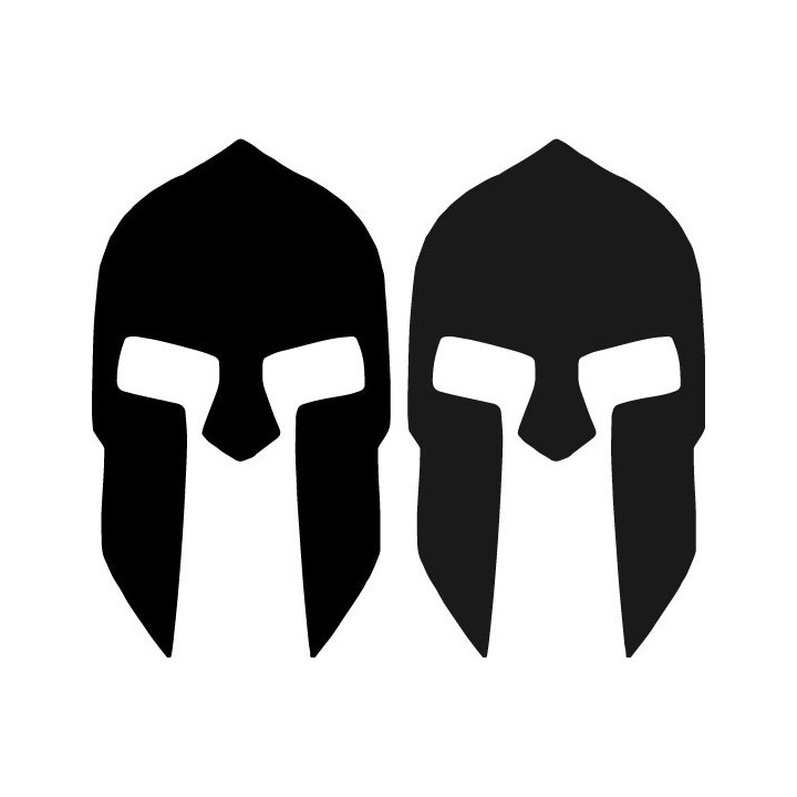 Spartan Helmet Stickers – Molon Labe Warrior Decals (2-Pack)