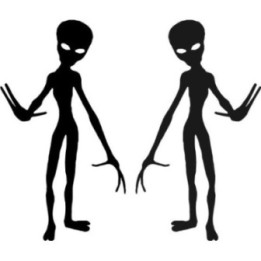 Alien Stickers – UFO Sci-Fi Space Decals (2-Pack)