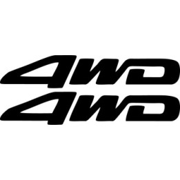 4WD Stickers – 4x4 Off-Road Truck SUV Decals (2-Pack)