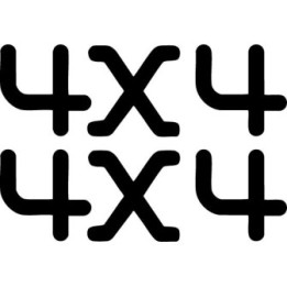 Buy 4X4 9 Decal Sticker Online