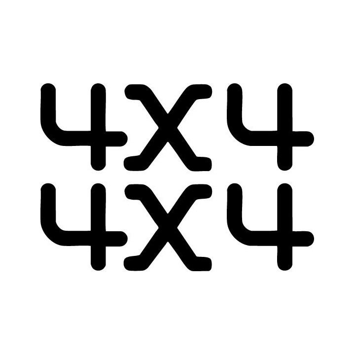 Buy 4X4 9 Decal Sticker Online
