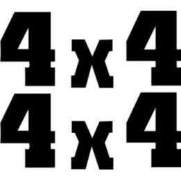Buy 4x4 Dangel Vinyl Decal Sticker Online