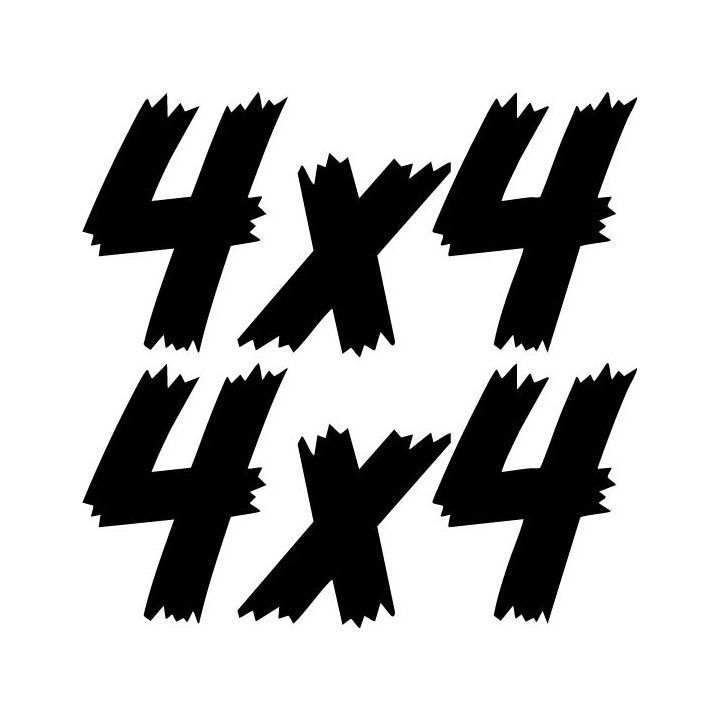 Buy 4x4 Logo Set 46 Vinyl Decal Sticker Online