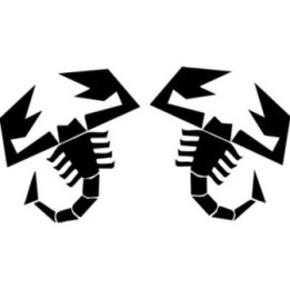 Abarth Scorpion Stickers – 500 595 695 Grande Punto Decals (2-Pack)