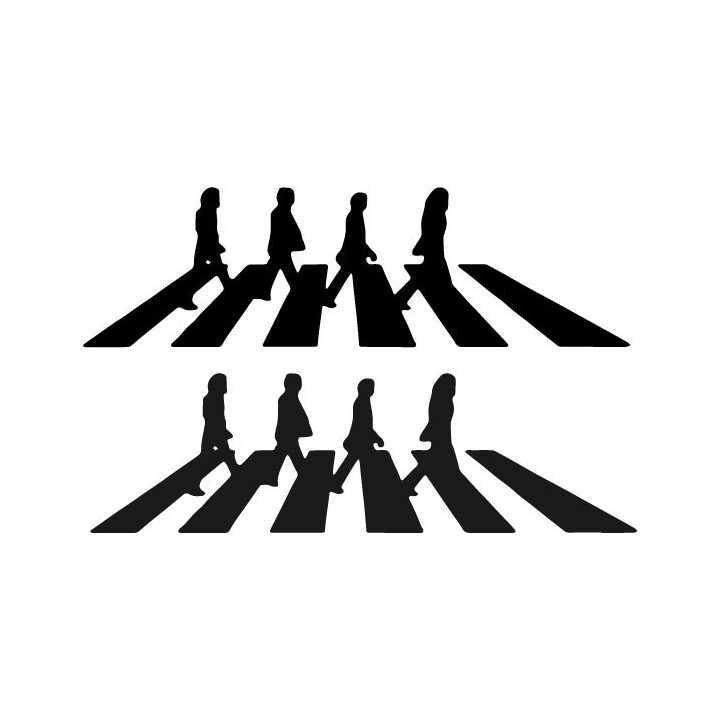 The Beatles Abbey Road Stickers – Crossing Decals (2-Pack)
