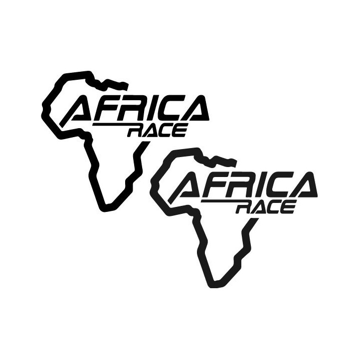 Buy Africa Race Logo Vinyl Decal Sticker Online