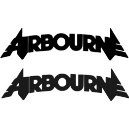 Airbourne Stickers – Hard Rock Band Logo Decals (2-Pack)