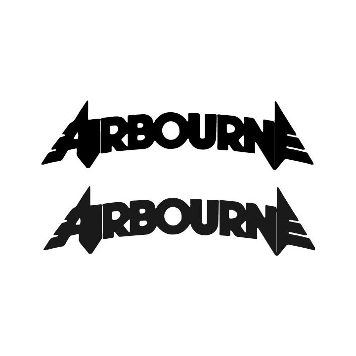 Airbourne Stickers – Hard Rock Band Logo Decals (2-Pack)