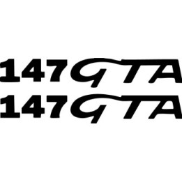 Alfa Romeo 147 GTA Stickers – V6 Performance Hot Hatch Decals (2-Pack)