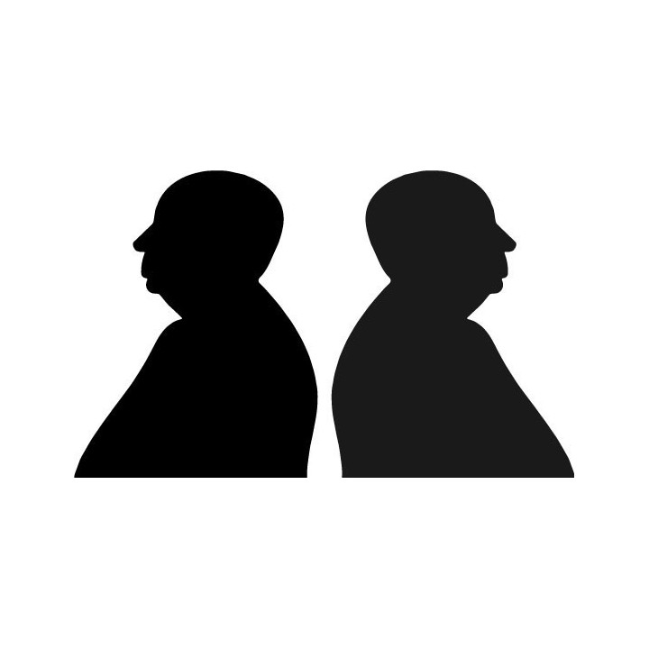 Alfred Hitchcock Silhouette Stickers – Psycho Decals (2-Pack)