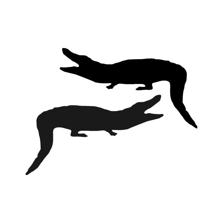 Buy Alligator Eating Something Decal Sticker Online