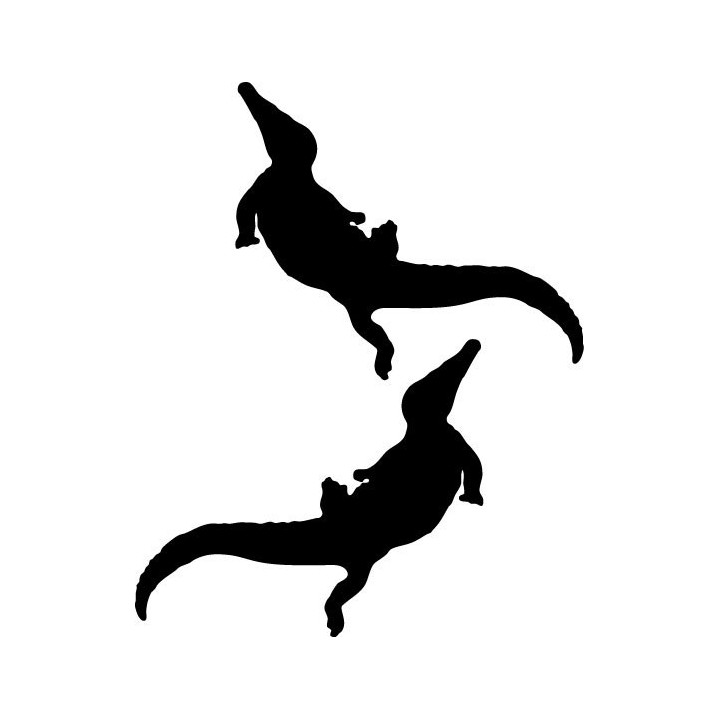 Buy Alligator Walking Decal Sticker Online