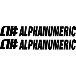 Buy Alphanumeric Graphic Decal Sticker Online
