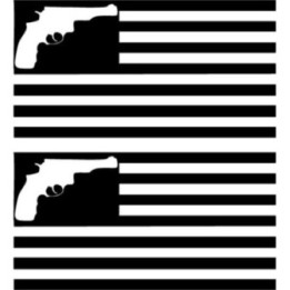 Buy American Flag Gun Vinyl Decal Sticker Online