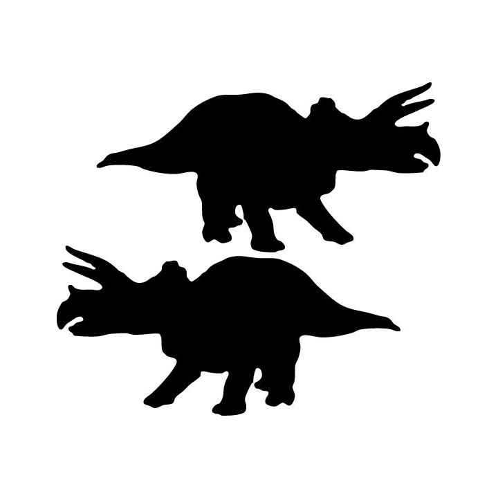 Buy Angry Triceratops Dinosaur Decal Sticker Online