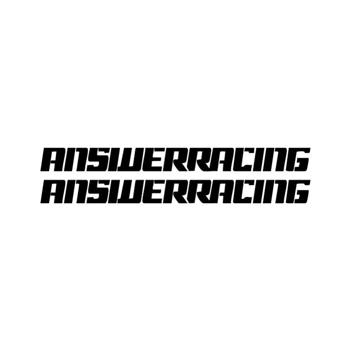 Buy Answer Racing Text Long Decal Sticker Online