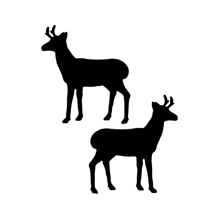Buy Antelope With Small Antlers Facing Right Decal Sticker Online