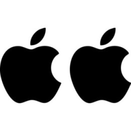 Apple Logo Stickers – MacBook iPhone iPad Decals (2-Pack)