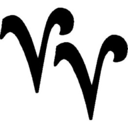 Aries Zodiac Stickers – Ram Symbol Star Sign Decals (2-Pack)