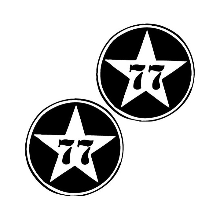 Attaque 77 Stickers – Punk Rock Band Decals (2-Pack)
