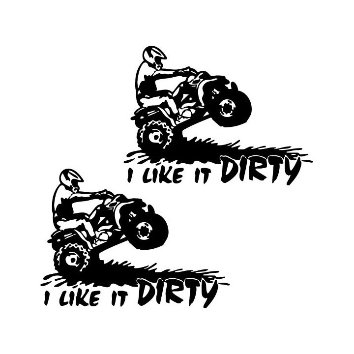 Buy Atv I Like It Dirty Decal Sticker Online